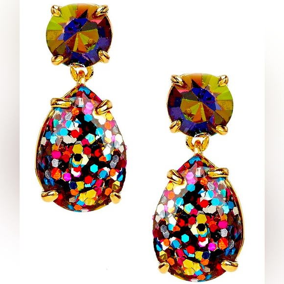 kate spade Jewelry - KATE SPADE NEW YORK ♠️ SHINE ON MULTI GLITTER TEARDROP EARRINGS
